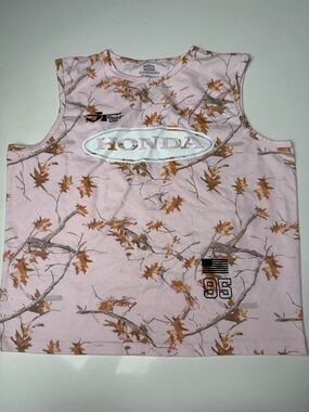 Honda Women’s Pink Camouflage Muscle Tee